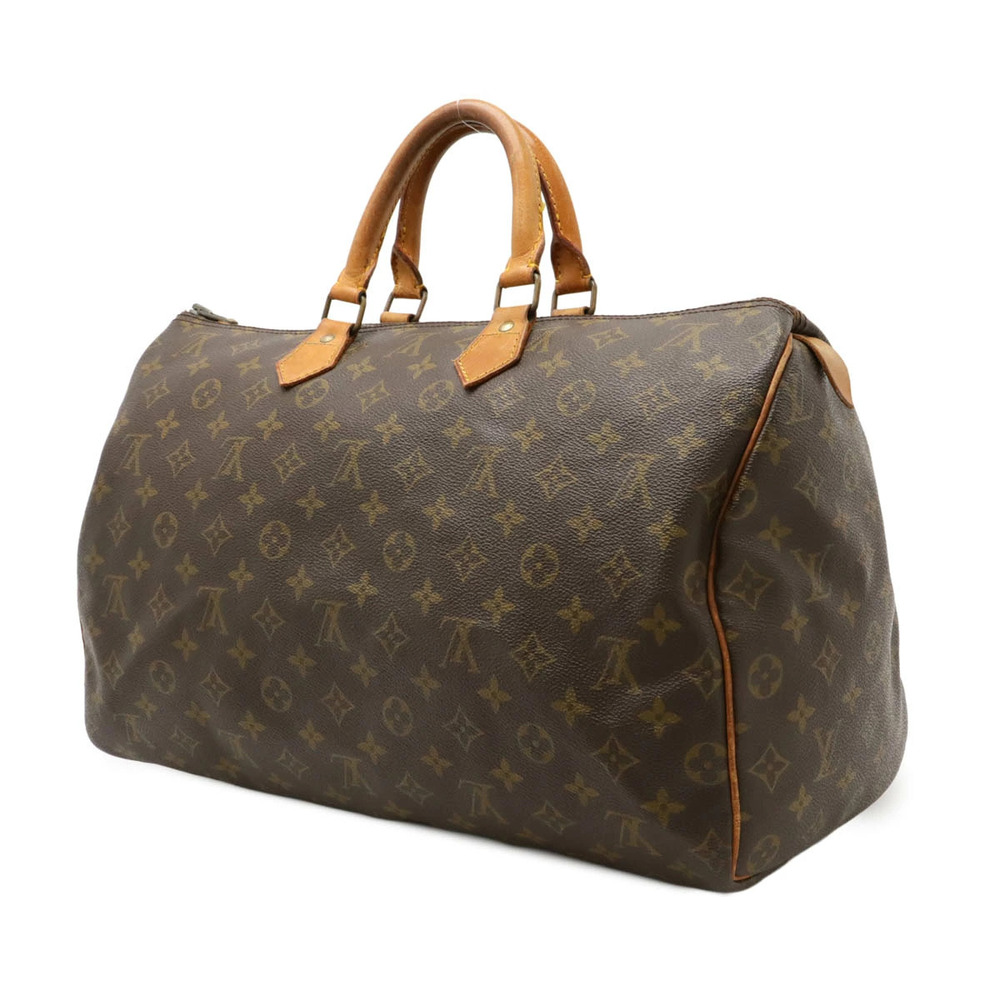 Louis Vuitton Boston Bag Speedy Monogram Handbag Travel Brown